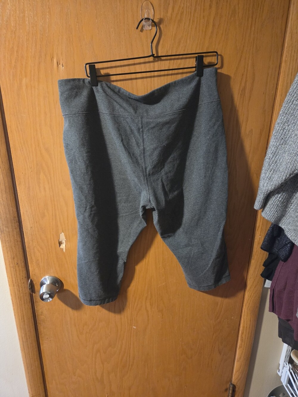 Womens Gray  High Waisted Leggings